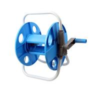 BESPORTBLE Soporte Portátil para Manguera de Agua Azul Enrollador para Jardín y Lavado de Coches Bastidor Resistente para Almacenamiento y Fácil Exteriores