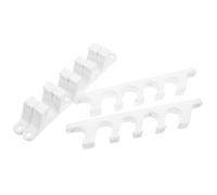 BESPORTBLE Soportes de Ajuste para Silla Plegable de Jardín 5 Posiciones, Hebilla de Plástico Blanco Resistente para Muebles de Terraza Exterior, 4 Piezas para Tumbona Reclinable al Aire