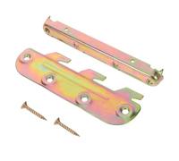 BESPORTBLE Soportes de Fijación para Marco de Cama de Acero Inoxidable, Juego de 4 Unidades con Tornillos, Soporte Tabla Cama para Cabecero y Piecero, Accesorios para Conexión y Montaje