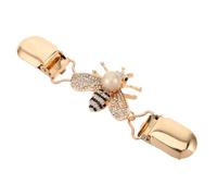 BESPORTBLE Suéter Clip Bufanda Hebilla Anillo De Bufanda Para Mujer Broches De Flores Para Mujer Anillo De Bufanda De Abeja Tela Con Broche De Girasol Body Moldeador Mitoneros Golden Cristal