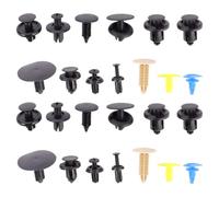 BESPORTBLE Sujetador de Revestimiento Automático Clips para Parachoques de Automóviles Plástico Negro 650 Unidades Caja, para Paneles de Carrocería y Revestimiento Interior del Coche