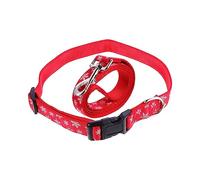 BESPORTBLE Suministros Navideños para Mascotas Collar De Nieve y Correa Ajustable