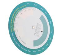 BESPORTBLE Tabla Bmi Índice de Masa Corporal (imc) para Montaje en Pared, Gráfico Rápido de Peso Corporal Masculino y Femenino, Rueda de Consulta Rápida para Fitness y Hogar, Herramienta