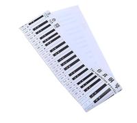 BESPORTBLE Tabla Práctica Para Piano De 88 Teclas Digitación Simulada, Hoja Didáctica En Blanco y Negro, Papel Guía De Teclado Para Aprendizaje y Entrenamiento Musical
