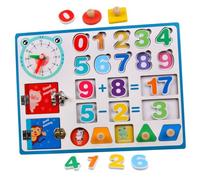 BESPORTBLE Tablero de Aprendizaje Matemático de Madera para Juguete Educativo Montessori Material Didáctico Seguro y Duradero para Desarrollo Sensorial y Habilidades Matemáticas Pequeños