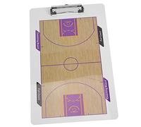 BESPORTBLE Tablero De Baloncesto De Doble Cara Borrado En Seco, Portapapeles De Entrenador En PVC Resistente, Herramienta Táctico para Entrenamiento y Competición De Baloncesto