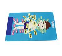 BESPORTBLE Tablero de Fieltro Forma de Cuerpo Humano para Niños en Edad Preescolar, 82X56 CM, Herramienta Interactiva de Aprendizaje Práctico para Actividades Grupales y Narración