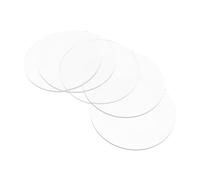 BESPORTBLE Tableros Acrílicos Redondos Transparentes 5 Unidades 100 MM para Manualidades y Placas de Señalización