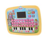 BESPORTBLE Tablet Infantil con Pantalla LED Interactiva Máquina de Aprendizaje de Español para Bebés Juguete Didáctico Bilingüe para Desarrollo Temprano