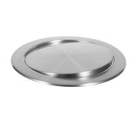 BESPORTBLE Tapa de Cubo de Basura Empotrada Abatible de Acero Inoxidable para Encimera Cubierta Metálica Integrada Aislamiento de Olores Compatible Apertura 260-308 MM Uso en Cocina y