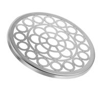 BESPORTBLE Tapa de Tarro Arreglo Floral, Base de Rana de Flores Redonda de Metal Plata, Compatible Rejillas de Flores de Alambre, Soporte para Tallos, Ramos y Jarrones, Centros de Mesa