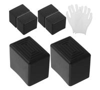 BESPORTBLE Tapa del Extremo del Portaequipajes de Techo de Goma Negro, Cubierta para Barras Transversales y Tubo de Portaequipajes de Techo, para Viajes y Trayectos Largos