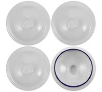 BESPORTBLE Tapas para Tazas de Té y Teteras 4 Piezas Redondas de Esmalte para Uso en Hotel y Cocina Función de Colador