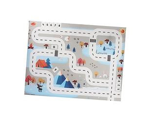 BESPORTBLE Tapete de Juego Carretera Interactivo para Bebés y Niños, Diseño Entrelazado, Material Seguro y Cómodo, Alfombra de Suelo Educativa para Gatear y Actividades en Casa, Tamaño