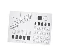 BESPORTBLE Tapete Zonas para Aprender de Silicona para Uñas Acrílicas para Practicar Aplicación DIY Adecuado para Mujeres y Técnicos de Uñas Profesionales