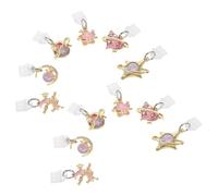 BESPORTBLE Tapones Antipolvo para Puerto de Carga Tipo C Colgantes Decorativos en Forma de Estrella Luna y Corazón 12 Piezas Varios Diseños Protección contra Polvo para Teléfonos