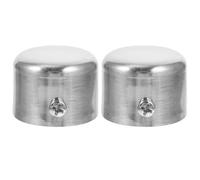 BESPORTBLE Tapones para Barras de Cortina 2 Piezas Remates Decorativos de Aleación de Acero Inoxidable Electrochapado Extremos Pequeños para Barras Romanas Accesorios para Decoración de