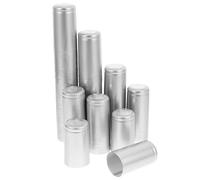 BESPORTBLE Tapones Termorretráctiles de PVC para Botellas de Vino Tinto 100 Unidades Cápsulas de Vino Diámetro 32 MM Altura 60 MM Envoltura Retráctil Plateada para Sellado Seguro