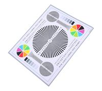 BESPORTBLE Tarjeta de Prueba de Enfoque para Cámara de Seguridad con Gráfico de Rueda de Color Herramienta de Calibración para Lentes CCTV Accesorio Resistente para Uso Interior y Exterior