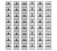 BESPORTBLE Tarjetas de Lugar Plegables de Halloween 48 Unidades Etiquetas de Nombre para Fiestas Calabaza Calavera y Fantasma en Color Negro Decoración Temática para Bodas Cumpleaños y