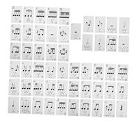 BESPORTBLE Tarjetas De Puntuación De Rhythm Poker Tarjetas Didácticas De Teoría Musical Juego De Aprendizaje para Estudiantes Principiantes Práctica De Ritmo