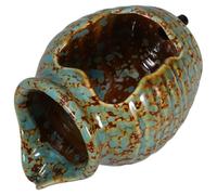 BESPORTBLE Tarro Cascada de Cerámica para Jardín Interior, Exterior y Balcón, Fuente de Agua para Acuarios, Obsequio para Padres