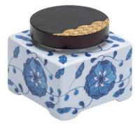 BESPORTBLE Tarro de Té Pequeño de Porcelana Azul y Blanca Estilo Chino Bote de Almacenamiento Tapa Hermética Bote Multifuncional para Hogar y Cocina para Té Aromático