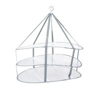 BESPORTBLE Tendedero Plegable para Ropa de Tres Capas Red Plana Multifuncional Percha Colgante para Calcetines y Suéteres Adecuado para Balcón y Hogar Resistente y Práctico