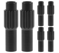 BESPORTBLE Tensor de Cable para Bicicleta Montaña y Carretera, Tornillo Ajustador de Aleación de Aluminio Negro, 6 Piezas, Pomo para Palanca de Cambios y Ajuste Preciso del Cable, Accesorio