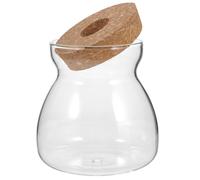 BESPORTBLE Terrario de Vidrio para Plantas Hidropónicas Material de Madera, Contenedor Decorativo Adecuado para Sala de Estar o Estudio, Soporte para Abanicos de Mar y Conchas