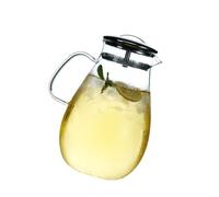BESPORTBLE Tetera de Vidrio Borosilicato Resistente al Calor de Jarra Grande para Infusiones y Bebidas Frías Transparente Plomo para Casa y Reuniones Familiares