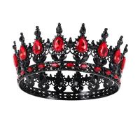 BESPORTBLE tiara de cumpleaños Coronas de cumpleaños de vampiro medieval de reina tadle de novia feliz cumpleaños disfraz de principe gótica aleación