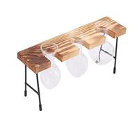 BESPORTBLE Titular De La Flor Jarrón De Bulbo Hidropónico Bombilla De Planta Maceta Soporte para Terrario De Plantas Jarrones Decorativos Contenedores De Plantas Coffee De Madera