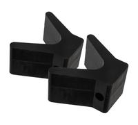 BESPORTBLE Tope en V para Remolque de Barco 2 Pulgadas, Bloque de Goma Negro 2 Piezas, Soporte Resistente para Yates y Kayaks, Accesorio para Remolques Marinos y Transporte Seguro