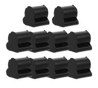 BESPORTBLE Topes de Goma para Válvula Rotatoria de Pistón de Trompa Francesa 4 MM 10 Piezas Negras Amortiguadores de Impacto y Protección para Eufonio Tuba y Trombón Repuestos para