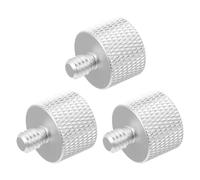 BESPORTBLE Tornillos de Conexión Metálicos 5/8 a 1/4 para Soporte de Micrófono Adaptador Duradero Plateado Accesorios para Trípode Pack de 3 Piezas Uso Profesional Grabación y