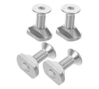 BESPORTBLE Tornillos Hexagonales M8 de Acero Inoxidable para Montaje de Hidroalas Juego de 4 Piezas Tuercas en T Deslizantes para Tablas de Surf Kit de Herrajes para Foil Accesorios