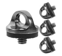 BESPORTBLE Tornillos para Cámara 1/4 Anillo Antideslizante Color Gris Oscuro Paquete de 4 Unidades Accesorio para Placa de Liberación Rápida y Trípode Adecuado para Fotografía Portátil