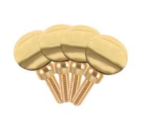 BESPORTBLE Tornillos para Saxofón 4 Piezas Dorados de Latón para Ajuste de Mástil Curvo Compatibles Saxofón Alto Tenor y Soprano Accesorios de Reparación Resistentes Corrosión para