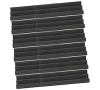 BESPORTBLE Trampas de Graves Acústicas de Espuma Negra 12 Pcs 7.5x7.5x30 Cm Paneles Insonorizantes de Alta Densidad para Habitaciones de Estudio, Ktv, Cine en Casa y Control de Sonido