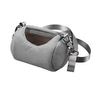 BESPORTBLE Transportín Portátil para Hámster Mochila De Viaje Bolsa De Transporte Gris para Mascotas para Excursiones y Camping