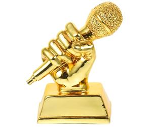 BESPORTBLE Trofeo de Micrófono para Premiar Competencia de Canto Escolar Diseño Duradero para y Niñas