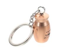 BESPORTBLE Urna Llave Colgantes De Cenizas para Mascotas Mini Cadena Clave De Cenizas Titulares De Cenizas para Mascotas Titular De Cenizas De Mascotas Decoraciones Clave Metal Golden