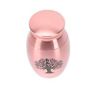 BESPORTBLE Urna para Cenizas de Mascotas Acero Inoxidable Contenedor de Huesos Resistente la Corrosión Color Rosa Dorado Recipiente Práctico para Almacenamiento de Cenizas de Animales