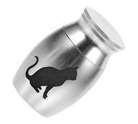 BESPORTBLE urna para Mascotas Escoba transportador de Gatos urna para Cenizas de Gatos Humano simpatía por la pérdida del Gato decoración urna pequeña urnas para Mascotas Mini urna aleación