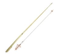 BESPORTBLE Varilla de Radiestesia de Latón Dorado para Adivinación Colgante, Localiza Fuentes de Agua, Fácil de Almacenar, Adecuado para Dowsing y Búsqueda Espiritual
