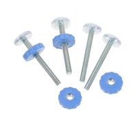 BESPORTBLE Varillas Roscadas M10 para Puerta de Seguridad Infantil Tornillos Metálicos Ajustables para Barandilla de Escalera Kit de 4 Piezas Azul para Montaje sin Taladro Accesorios para