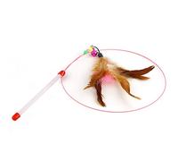 BESPORTBLE Varita de Juguete para Gatos con Campana de Alambre de Metal Juguete para Gatitos Color Aleatorio Ejercicio Saludable