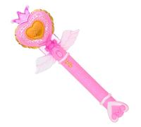 BESPORTBLE Varita Mágica Luminosa para Niñas Forma de Corazón Mini Varita de Luz 12 Canciones y Efectos de Luz Juguete para Fiestas y Disfraces Infantiles Accesorio Adecuado para Sesiones
