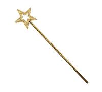 BESPORTBLE Varita Mágica Pentagrama Hada para Niñas Varitas Pequeña Brillantina Pequeño Disfraz De Chica Star Fairy Wand Palos De Hadas El Plastico Golden